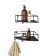A set of corner shelves for the bathroom Umbra Cubiko, 2 pcs, black color