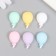 Decor for creativity plastic "Air Ball" mix 2.7x1.6 cm