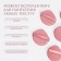 Strawberry makeup sponge, set - 7 pcs, d = 5.5 cm, with a holder, in a case, pink color