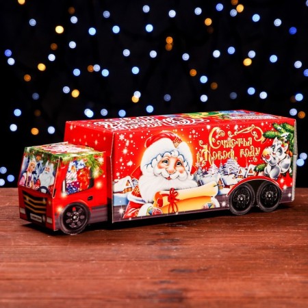 Gift box "New Year's delivery", truck 34.5 x 11 x 11 cm-1