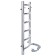 Electric towel "Laris" Classic, 500x800 mm, 6 crossbars, ladder, right