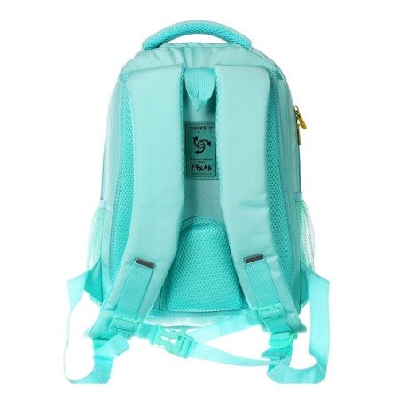 School backpack, 40 x 27 x 20 cm, Grizzly, ergonomic back, laptop department, turquoise-4