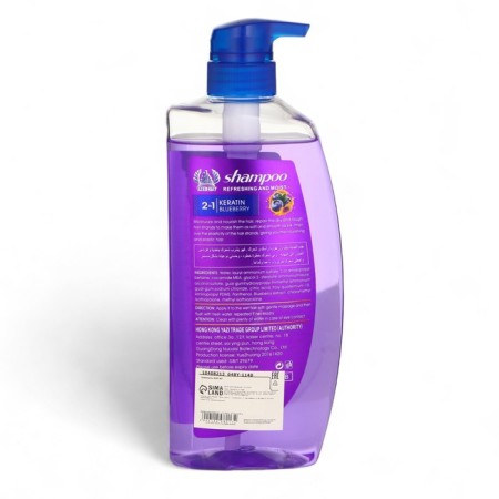 Blueberry shampoo 820 ml with dispenser-1
