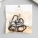 Metal hook "with a ball" black 4.9x2.5 cm