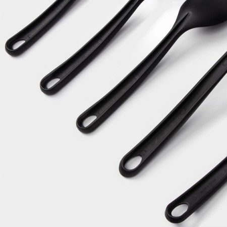 A set of kitchen supplies of the “Point”, 5 objects, Black color-4