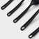A set of kitchen supplies of the “Point”, 5 objects, Black color