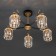 Tenia chandelier, 5x60W E14, bronze color, black