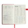 Diary of a low -up A5, 136 Premier sheets, solid cover, artificial leather, lies, magnetic refuge, beige block 70 g/m2, red