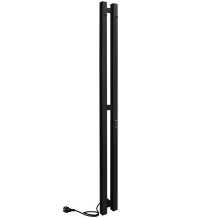 Electric towel Indigo Style Pro, 1200x100 mm, hidden installation, black