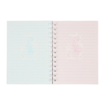 Notebook Gift Book on the comb 80l, line, color block, cover. 3D anime (17.7x13.7cm) 10539-5