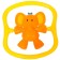 Rattle "elephant", color mix, crush me