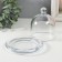 Glass of glass per 1 candle "Dome" transparent 12x12x12 cm