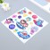 Plastic sticker interior phosphorus "Beasts in space" 20x20.5 cm