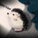 Brooch-Couple "Hedgehog" Dreamer, white-pink color in black in silver