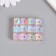 Busina for creativity plastic "Cube. Transparent mother of pearl" Pink 1,4x1.4x1.4 cm