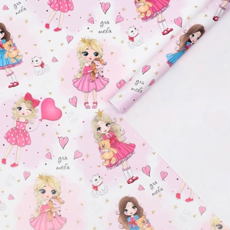 Packing paper, glossy "Princess", 70 x 100 cm-1