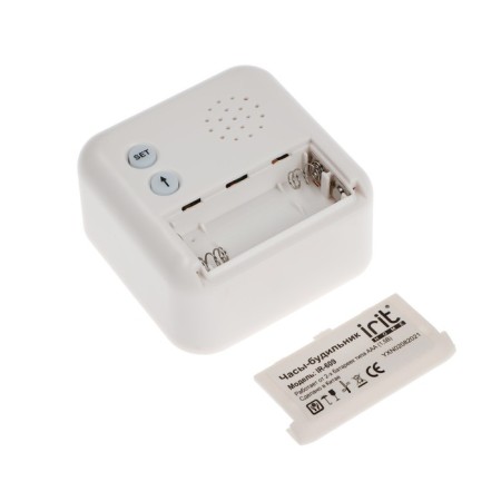 IRIT IR-609 Bureau watch, thermometer, calendar, timer, backlight, 2haa, white-8