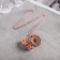 Pendant for the photo "Edel" oval is large, color pink gold, 40 cm