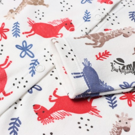 Pajamas for a boy, white/red color, height 80 cm-2