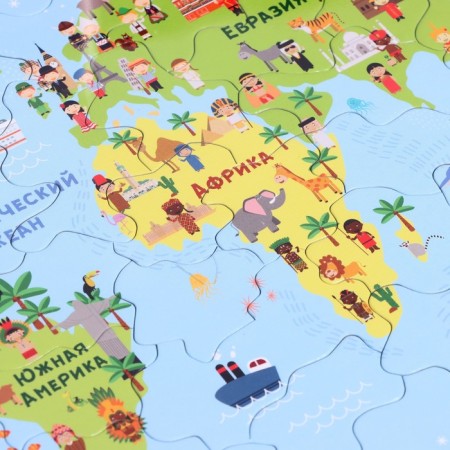 Puzzle tablet "Map of the World"-2