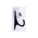 Furniture hook Cappio Dawn, one -rod, black