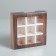 Box for sweets, confectionery packaging, 9 cells, “tree” 14.5 x 14.5 x 3.5 cm