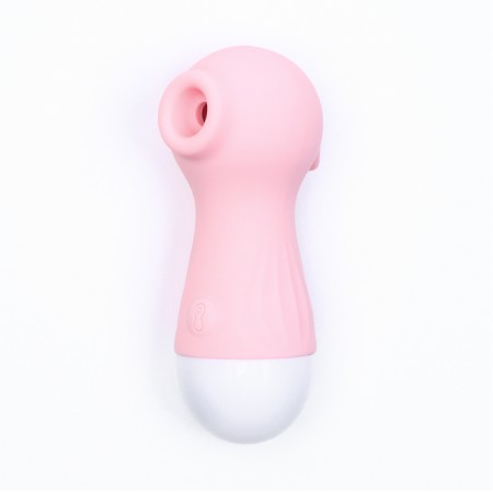 Contactly vacuum-wavy stimulator of the clitoris Lilo, ZU USB, silicone, pink-2