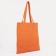 The shoper bag is bilateral, without fastening, external pocket, orange color