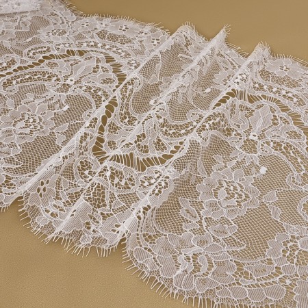 Lace cilia, 280 mm × 3 ± 0.5 m, white color-2