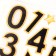 Waffle pictures edible “numbers” for cupcakes, Konfinetta cake, 1 sheet A5