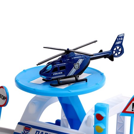Parking "Police Party", with a metal machine and a helicopter-6