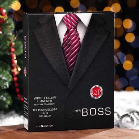 Gift set Q.p. No. 1114 New Boss: Shampoo, 250 ml + shower gel, 250 ml-4