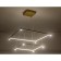 LED LED suspended Ambrella Light, Linetech, FL5599, LED, 60 W, 4800LUM, 3000-6400K, Gold Color Gold