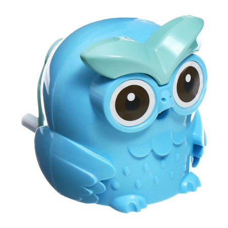 Mechanical sharpener with the container owl blue-3