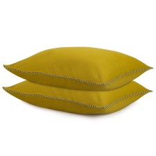 Essential pillowcase set, size 50x70 cm, 2 pcs, olive color