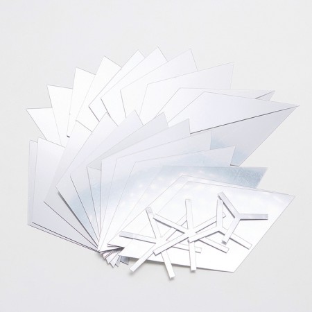 Interior stickers "cube", mirror, wall decor, panel 51 x 90 cm, 28 email-6