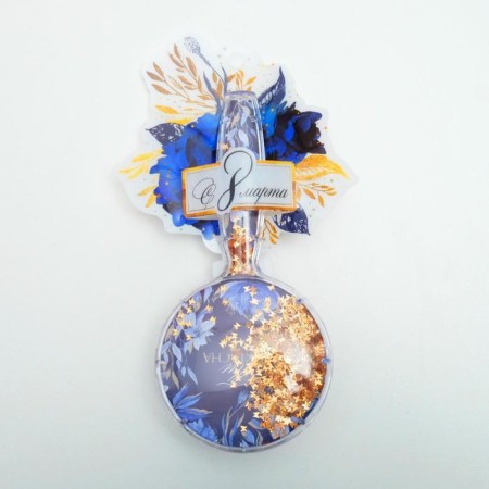 Massage comb “the most beautiful”, round 8 x 16.5 cm-2