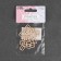 Straps regulator, metal, 10 mm, 20 pcs, beige color