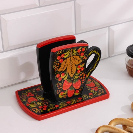 Set of cutting boards "Countess", 3 pcs, Khokhloma-2