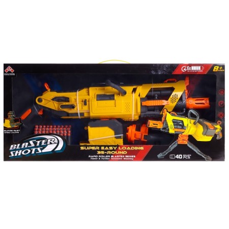 Blaster "Speed ​​-shot", shoots with soft bullets, works on batteries-14