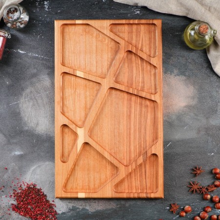 Serving dish "Menzhitsa", 50x30 cm, array of ash-1