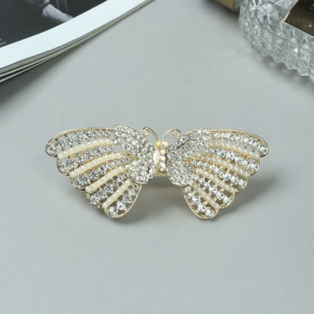 Hair hairpin "Libya" butterfly, 9.5 cm