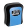 Key with a code lock, size 12x9.6x4 cm, blue color