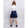 Turtleneck for girls, height 134 cm, white color