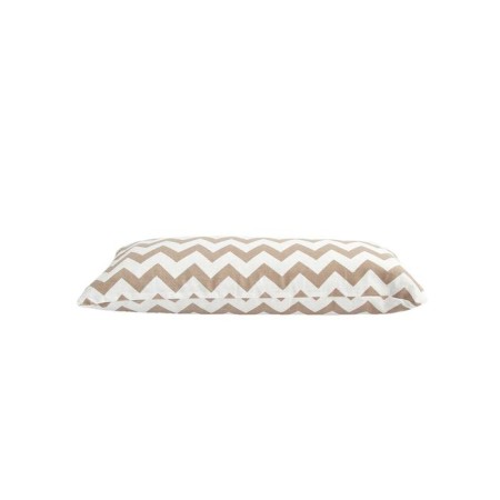 Pillow Orthopedic roller with buckwheat beam, size 20x50 cm, zigzag, brown color-1