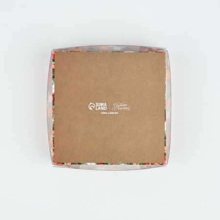 Box for confectionery products with PVC “March 8”, 10.5 × 10.5 × 3 cm-4