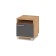 Amanda bedside table, 400x420x450 gold oak/graphite
