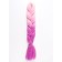 Zumba Kanecalon is two-tone, corrugated, 60 cm, 100 g, light pink/light purple color (#by39)