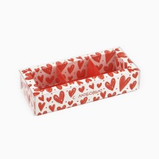Box for 3 sweets with cells “With Love”, 14.5 x 6 x 3 cm