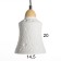 Deri lamp E27 40W white 16x16x24-174cm